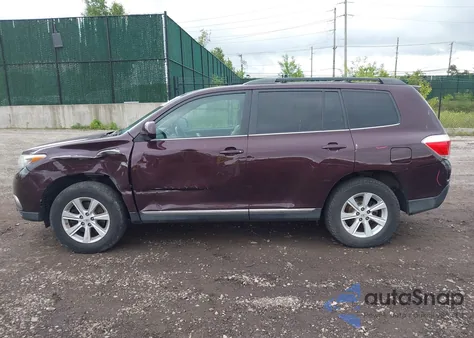 2012 Toyota Highlander Base V6/Se V6 from USA, damaged, VIN 5TDBK3EH5CS152697